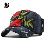 Rose Pattern Baseball Caps
