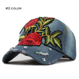 Rose Pattern Baseball Caps
