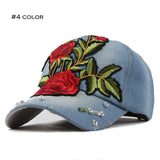 Rose Pattern Baseball Caps