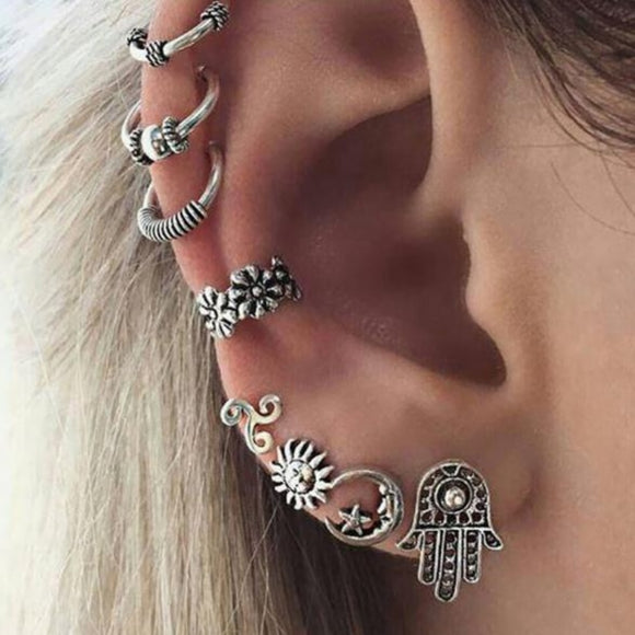 Style Silver Color Earrings