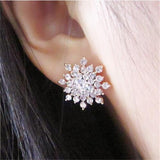 Crystal Flower Earrings