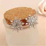 Crystal Flower Earrings