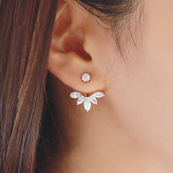 Crystal Leaf Style Earring