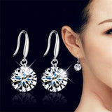 Zirconia Drop Earrings