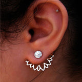 Crystal Flower Pattern Earring