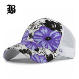 Transparent Flower Baseball Caps