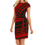 Short Sleeve O Neck Dresses