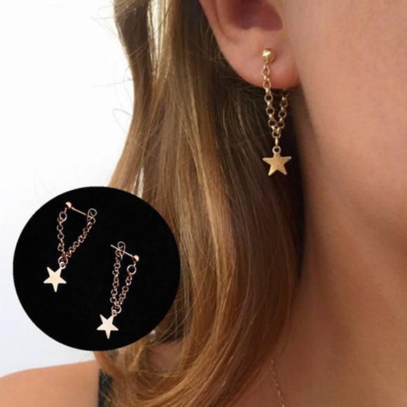 Star Swinging Earrings