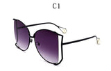 Half Frame Square Sunglasses