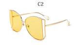 Half Frame Square Sunglasses