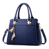 Embossed Leather Shoulder Bag