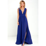 Sexy V Neck Sleeveless Dresses