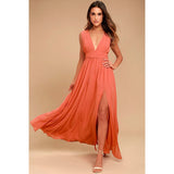 Sexy V Neck Sleeveless Dresses
