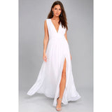 Sexy V Neck Sleeveless Dresses