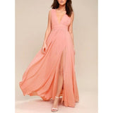 Sexy V Neck Sleeveless Dresses