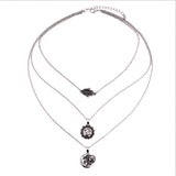 Fashion Metal Disc Necklaces