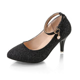 Silvery Heels Shoes