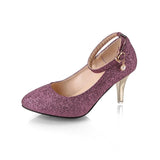 Silvery Heels Shoes