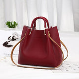 Simple Style Leather Shoulder Bag