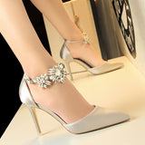Stone Crystal Heeled Shoes