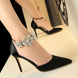 Stone Crystal Heeled Shoes