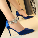 Stone Crystal Heeled Shoes