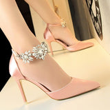 Stone Crystal Heeled Shoes