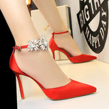 Stone Crystal Heeled Shoes