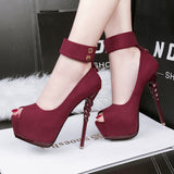 Heel Detail Platform Shoes