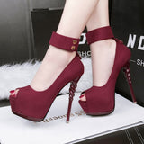 Heel Detail Platform Shoes