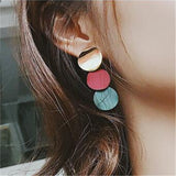 Round Colored Earring