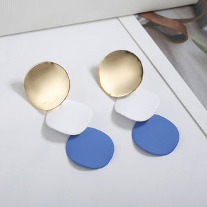 Round Colored Earring