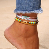 Bead Spiral Anklet