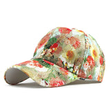 Flower Print Baseball Caps