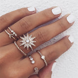 Vintage Style Set Ring