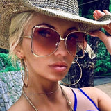 Half Frame Square Sunglasses