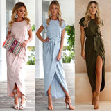 Leg Detail Long Dress