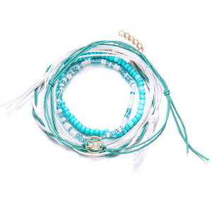 5 PCS/Set Spiral Bead Anklet