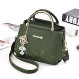 Embossed Floral Shoulder Bag