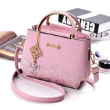 Embossed Floral Shoulder Bag