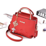 Embossed Floral Shoulder Bag