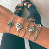 5PCS /set Bead Palm Bracelets