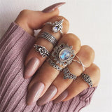 8 Pcs/set Retro Rings