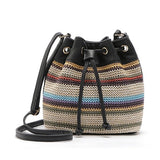 Rope Stripe Bucket Shoulder Bag