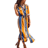 Stripe Shirt Dress