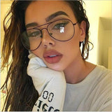 Transparent Pilot Sunglasses