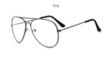 Transparent Pilot Sunglasses