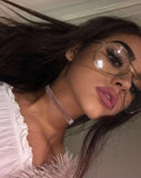 Transparent Pilot Sunglasses