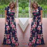 Short Sleeve Long Dress