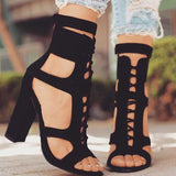 Rope Detail Heels Shoes